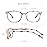 VisionGlobal Blue Light Blocking Glasses for Women, Anti Eyestrain, Computer Reading, TV Glasses, Stylish Square Frame, Anti Glare(Marble,4.75 Magnification)