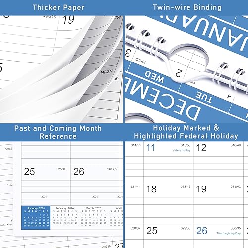 Miniatura 5 de Calendario 2026 – Calendario de pared 2026, enero de 2026 a diciembre de 2026, calendario mensual de pared 2026 con papel grueso, 14.8 x 11.5
