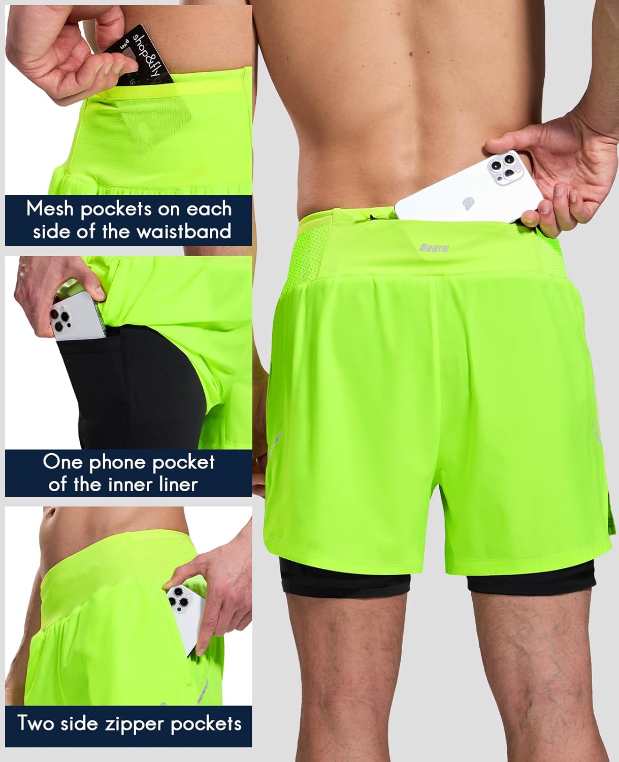 Haimont Shorts de corrida masculino 2 em 1 7,6 cm, short esportivo leve de secagem rápida para academia com forro e bolsos com zíper em promoção! Veja a oferta e mais achadinhos de Shorts & Bermudas 3 Hoje é o melhor dia para comprar Haimont Shorts de corrida masculino 2 em 1 7,6 cm, short esportivo leve de secagem rápida para academia com forro e bolsos com zíper com aquele preço maroto! Promoção! Aproveite a oferta! 3