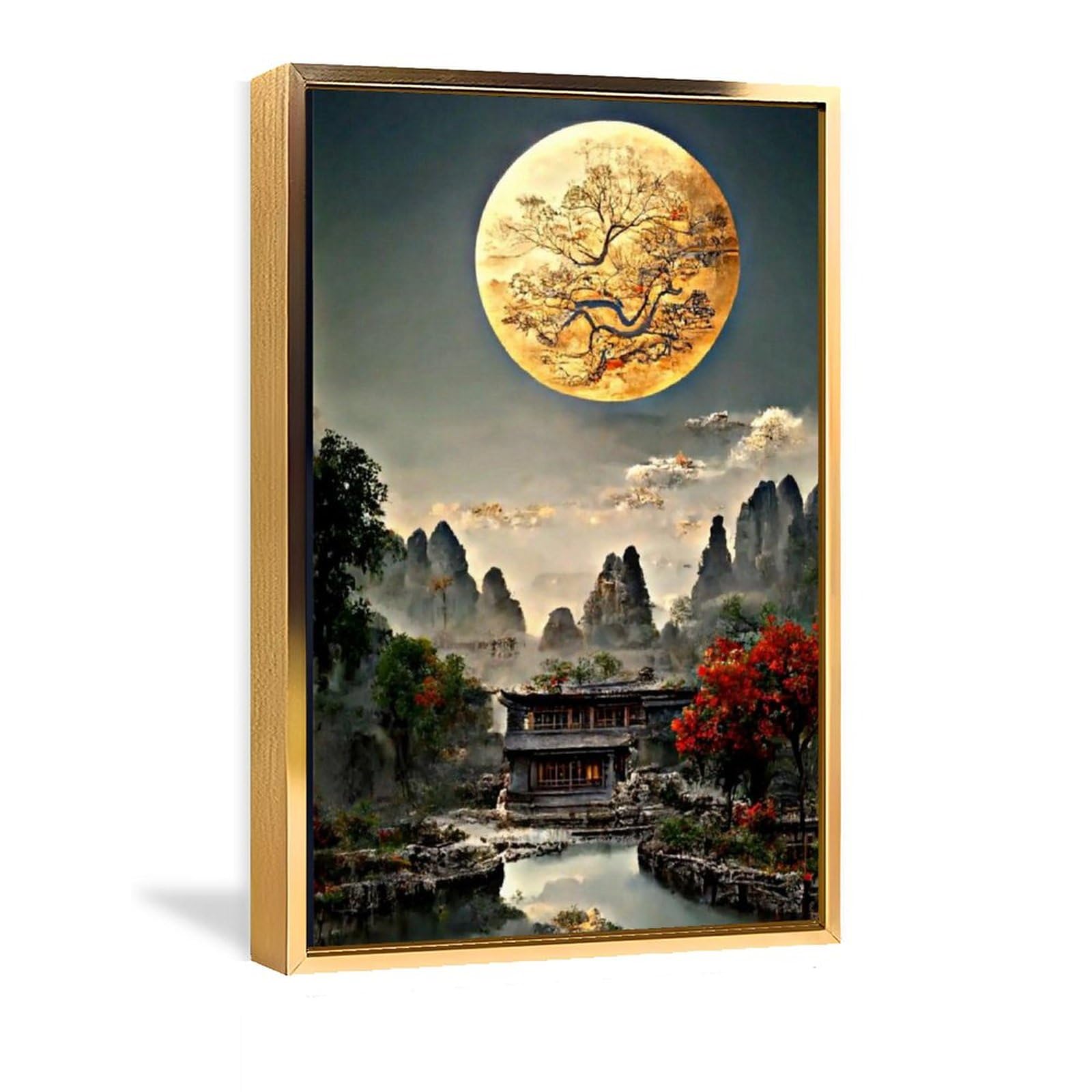 風景画 金色フレーム付き 風景画 金色フレーム 樋口善造 風景画 金色フレーム 樋口善造 風景画