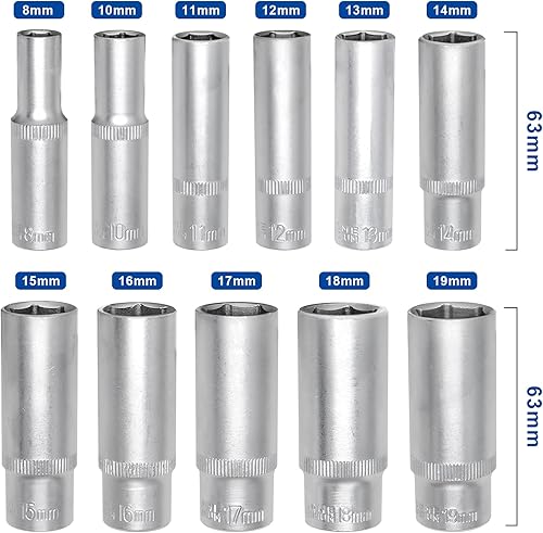 Miniatura 9 de DAKCOS Juego de llaves Torx hembra de 12 piezas, Torx E y Star Socket Set E4 - E20