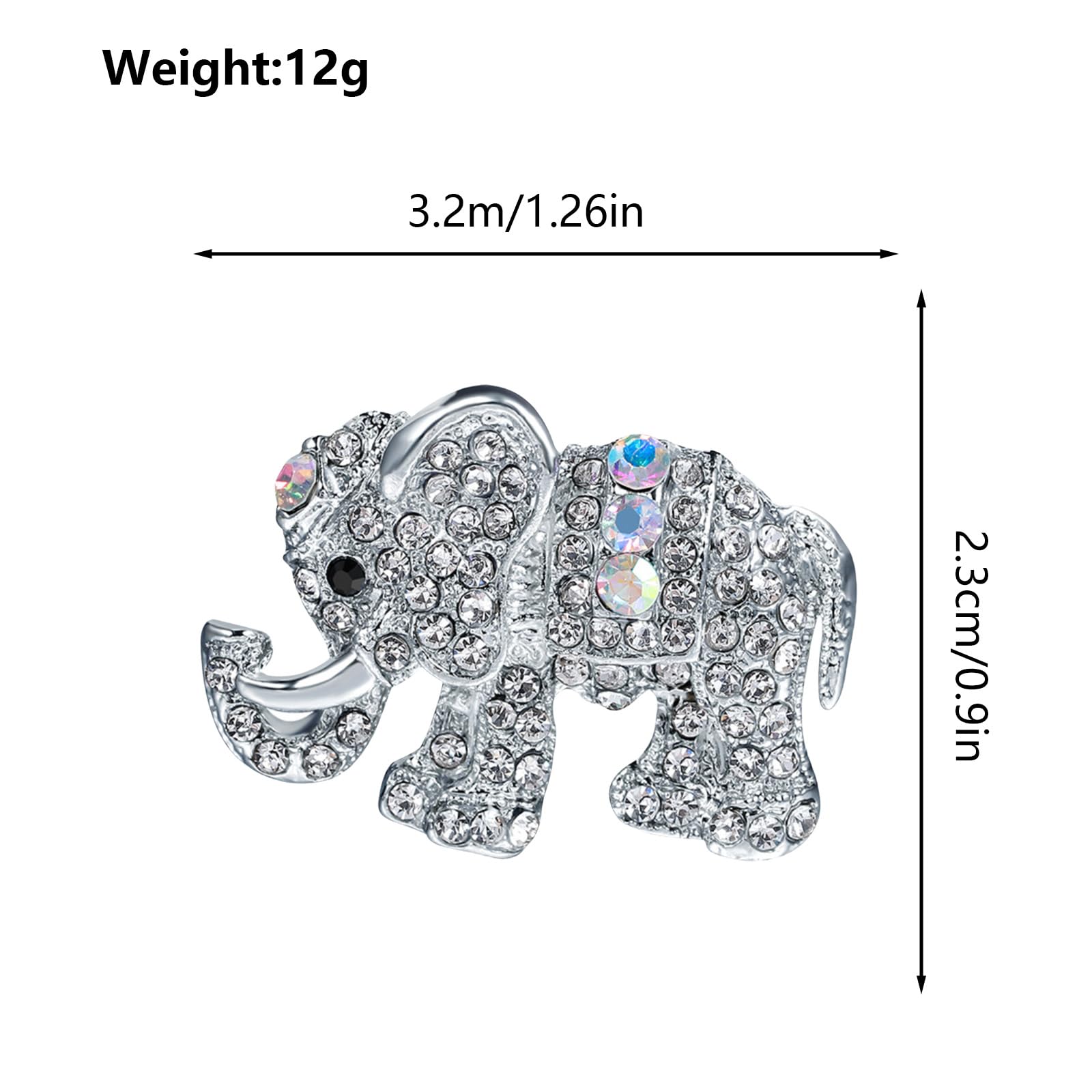 FAIRYGATE Gold Pin for Dress Brooch Crystal Pins Badge Enamel Lapel Brooches for Women Jewelry Decoration for Birthday Dating Party Anniversary UC31 — view 97