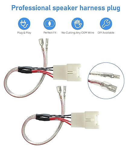 Miniatura 3 de Reemplazo del arnés de cableado del altavoz de la puerta del automóvil para Ford F150 Escape Focus Mustang Mazda 2 3 6 CX5 Lincon Aftermarket