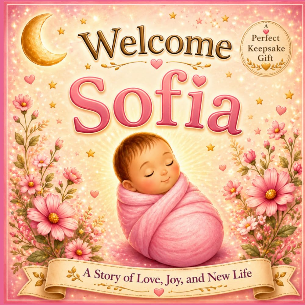 Welcome, Sofia: A Personalized Baby Keepsake Book Celebrating Love, Family, and Your First Days Together (Three Hearts Personalized Name Books: Sofia)