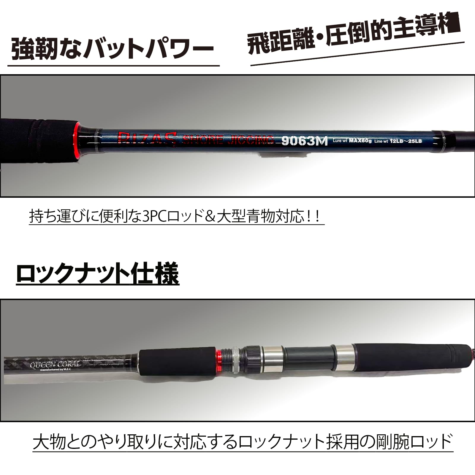 Amazon | RIZAS(ライザス) ショアジギングロッド SHORE JIGGING 各種