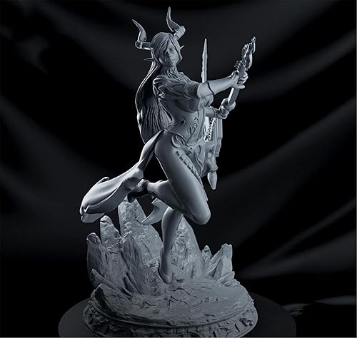 Splindg 124 2.953in Noche Oscuro Mujer Dios de la Guerra Resina Modelo Kit Sin Pintar Autoensamblaje19701P