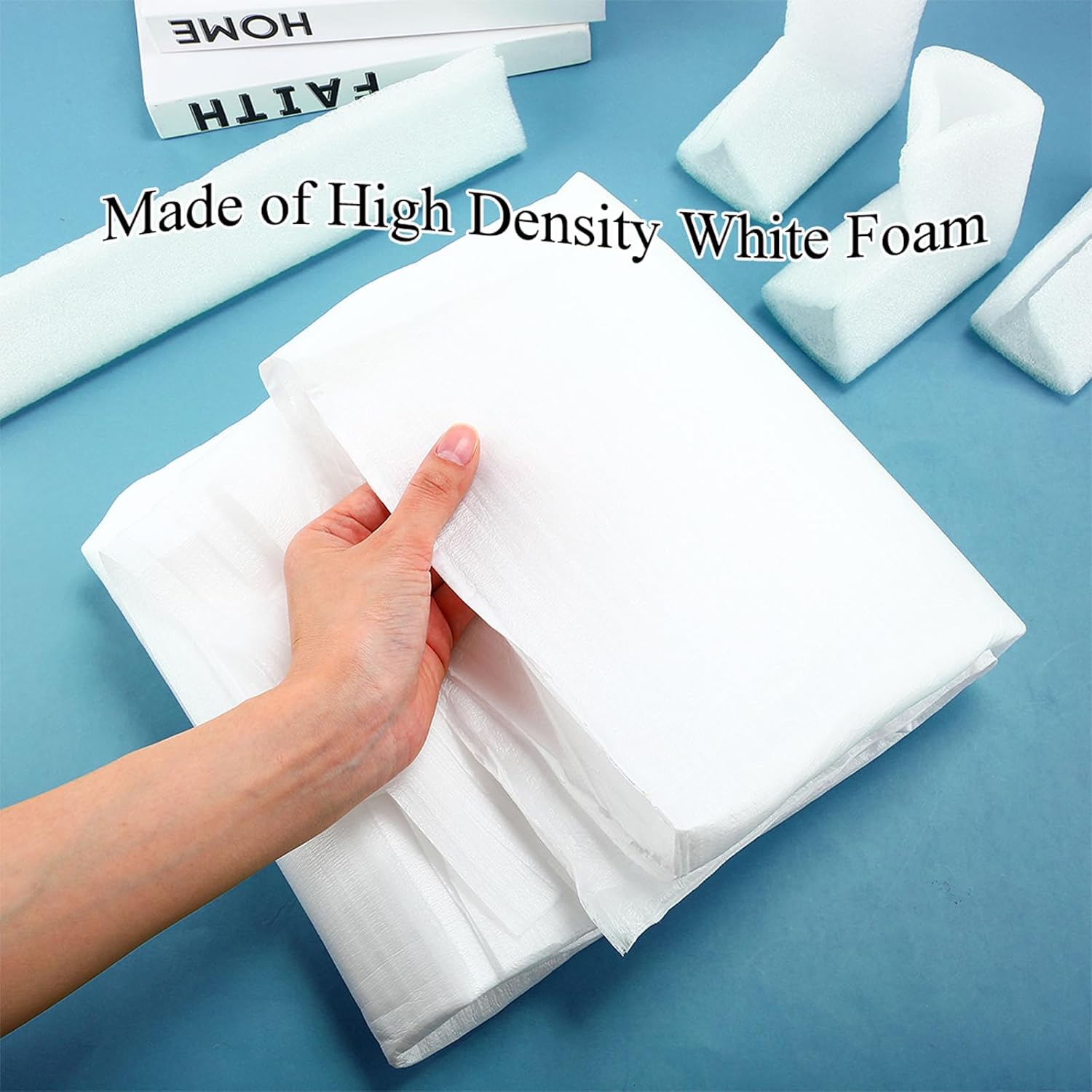 9 Pcs Cushioning Foam Set Include Foam Flat Screen TV Cover Fits up to 65'' W x 36'' H and Moving Corner Edge Protectors for TV Display Screen Protector Packing Moving