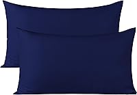 Vista 16 de Fundas de almohada blancas de viaje para niños pequeños, 12 x 16 pulgadas, fundas de almohada de viaje de 800 hilos, algodón egipcio, juego de 2