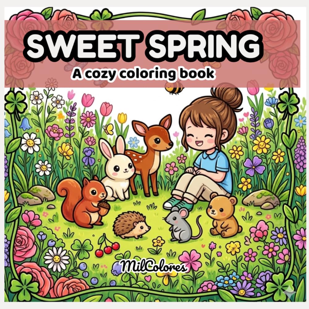 Sweet Spring: A cozy coloring book (Mundo Kawaii)