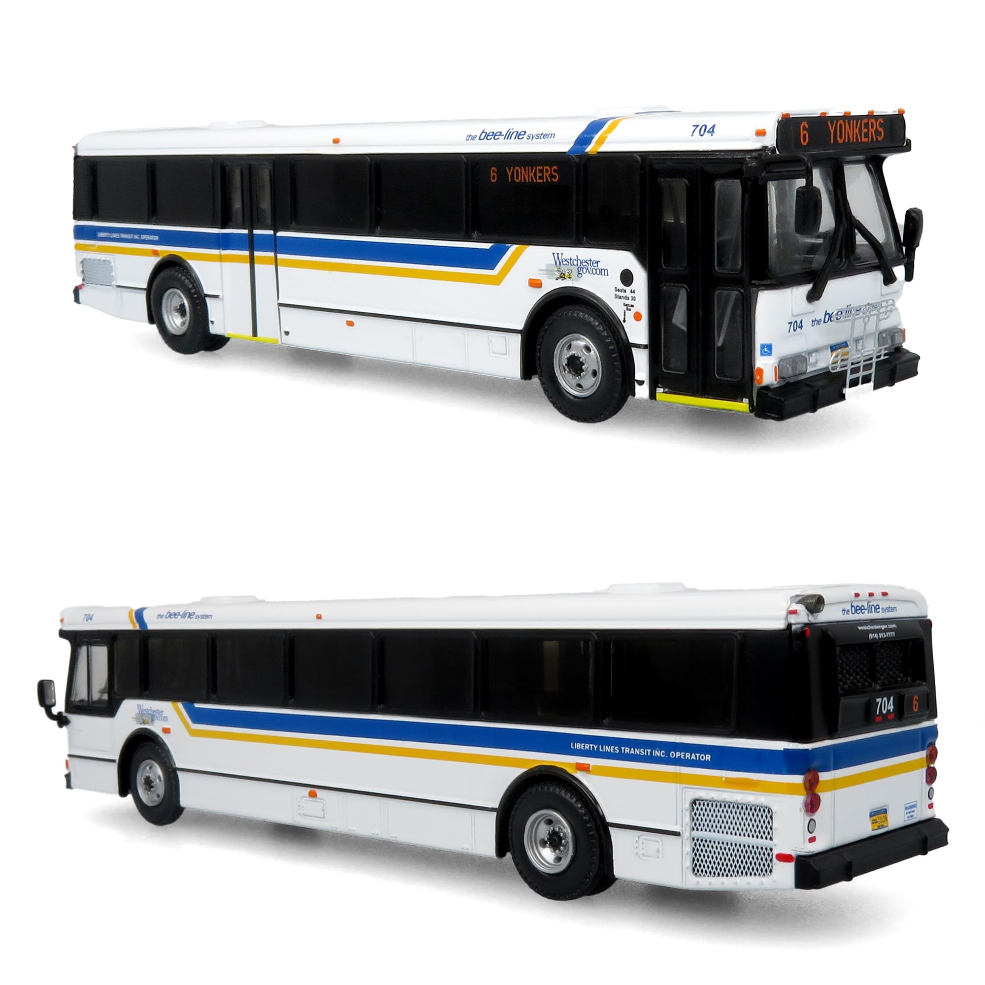 Amazon.com: Iconic Replicas Orion V Transit Bus: Westchester Bee