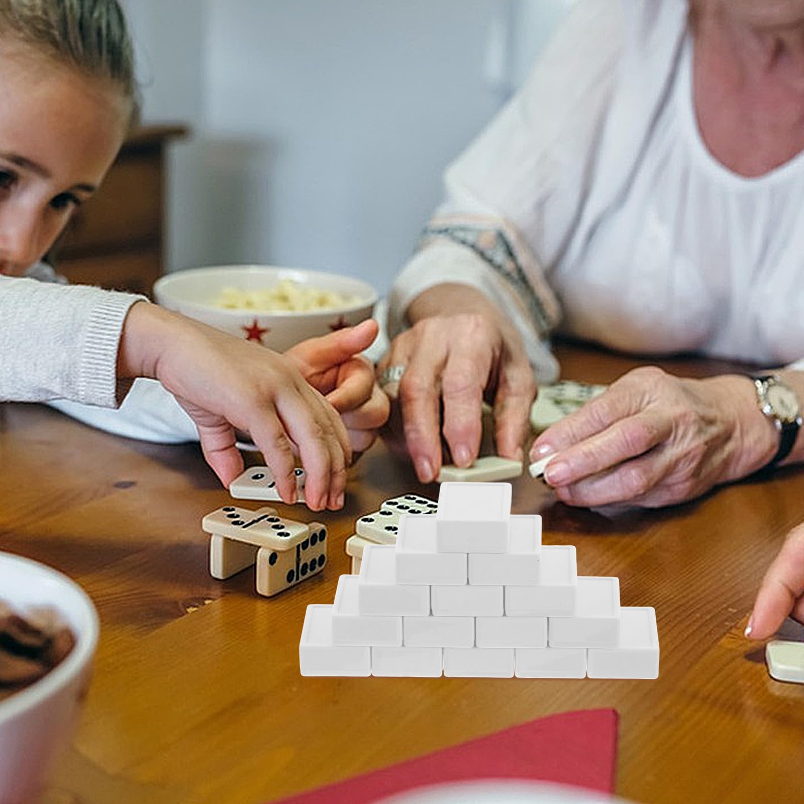 Veemoon Set 65 Pezzi Mahjong Adesivi Bandiere Nazionali, Piastrelle in Plastica Resistenti, Gioco da Tavolo Semplificato per Famiglie e Viaggi, Apprendimento Culturale e Intrattenimento