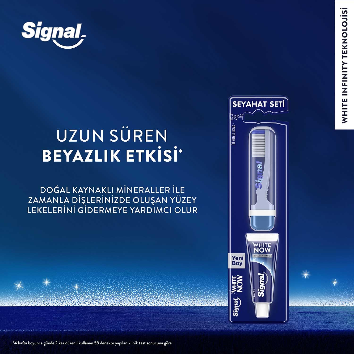 Signal White Now Diş Macunu 14 ml + Diş Fırçası Seyahat Seti