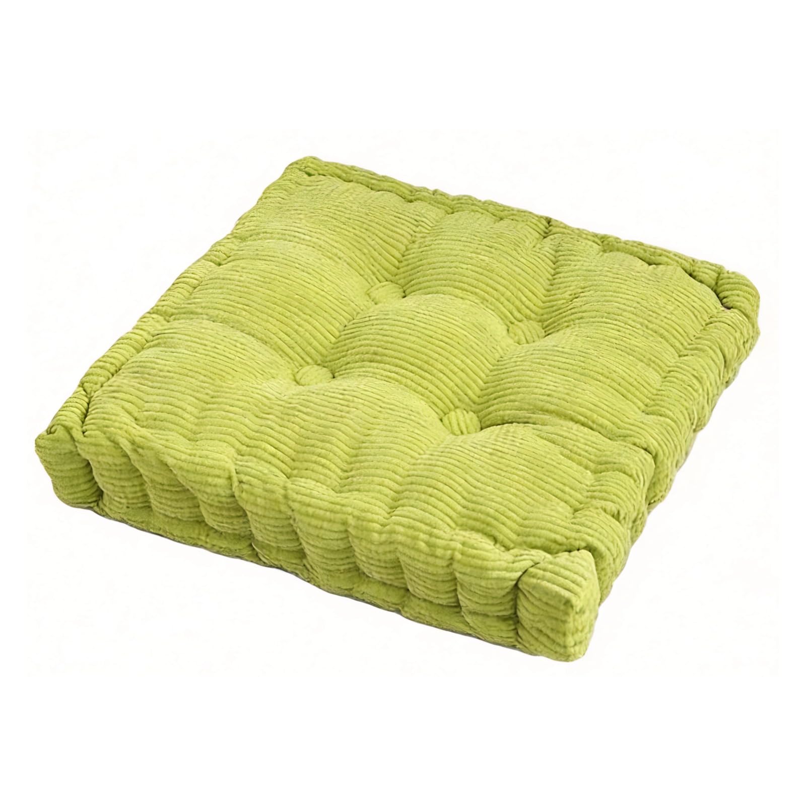 NMGBRDM Square Chair Cushion, Polyester 8cm Thick Comfortable Meditation Padded, Armchair Garden Seat Sofa Pad For Indoor Outdoor, Washable(Size:45x45cm,Color:Green)
