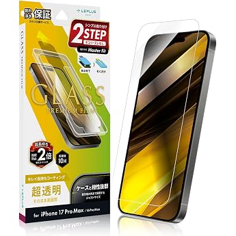 LEPLUS GLASS PREMIUM FILM Glass Film Compatible with iPhone 17 Pro Max/16 Pro Max Ultra Clear LN-MIL25FG