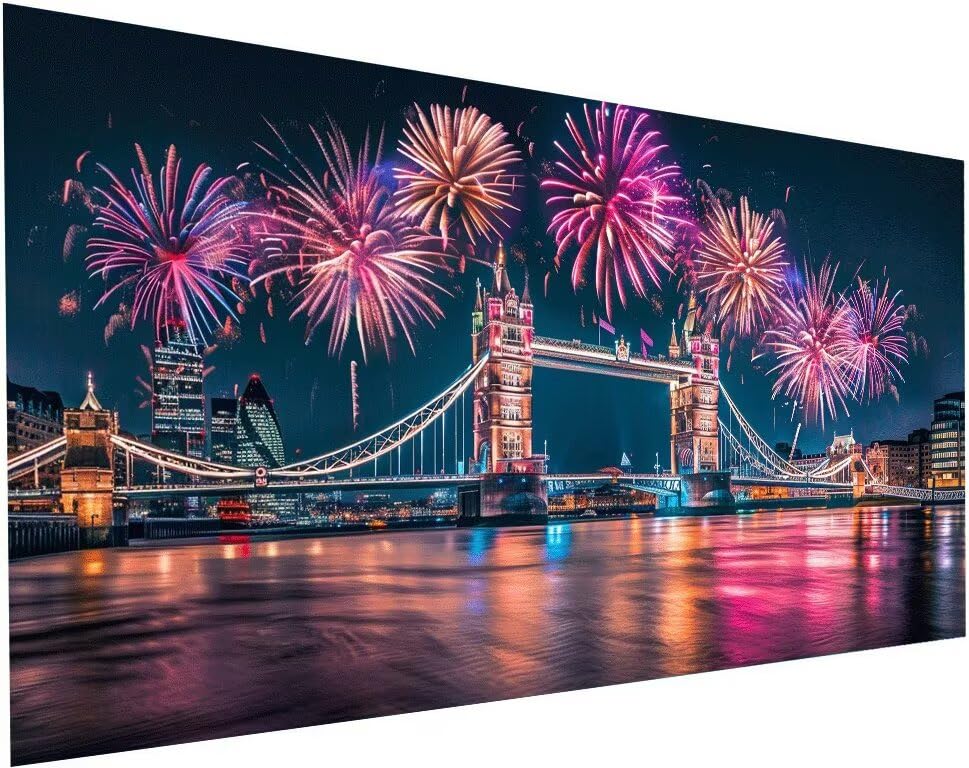 Activité Manuelle Adulte anti-stress : Diamond Painting Pont XXL 5D