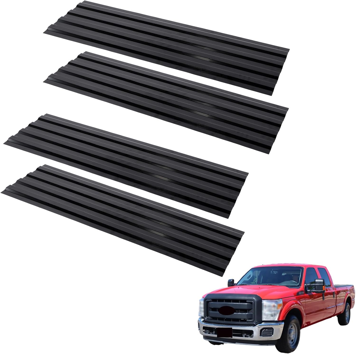 labwork Black Steel Truck Bed Floor Patch Panel Black 4Pcs Replacement for F250 F350 F450 1999-2016 926-881