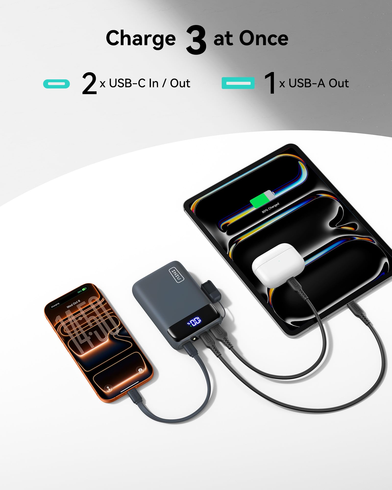 INIU Ultra Petit 20000mAh Batterie Externe, 22.5W Charge Rapide Power Bank