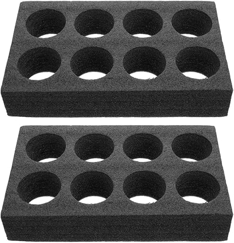 Paquete de 2 portadores de bebidas para 8 tazas, bandeja de café reutilizable para bebidas calientes o frías, soporte para tazas de café para