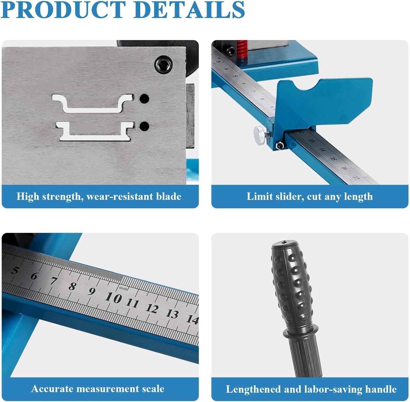 Amazon.co.jp: WJW 手動ディンレールカッター、二重溝レールカッター