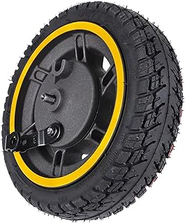 ROWCES Substituição do pneu da roda dianteira de 10 polegadas 60/70-6,5 para Ninebot MAX G30 G30D Cubo da roda dianteira da scooter elétrica com freio a tambor