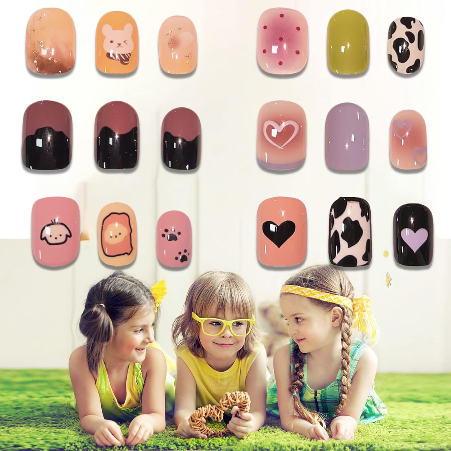 BABALAL Short Fake Nails Square 6