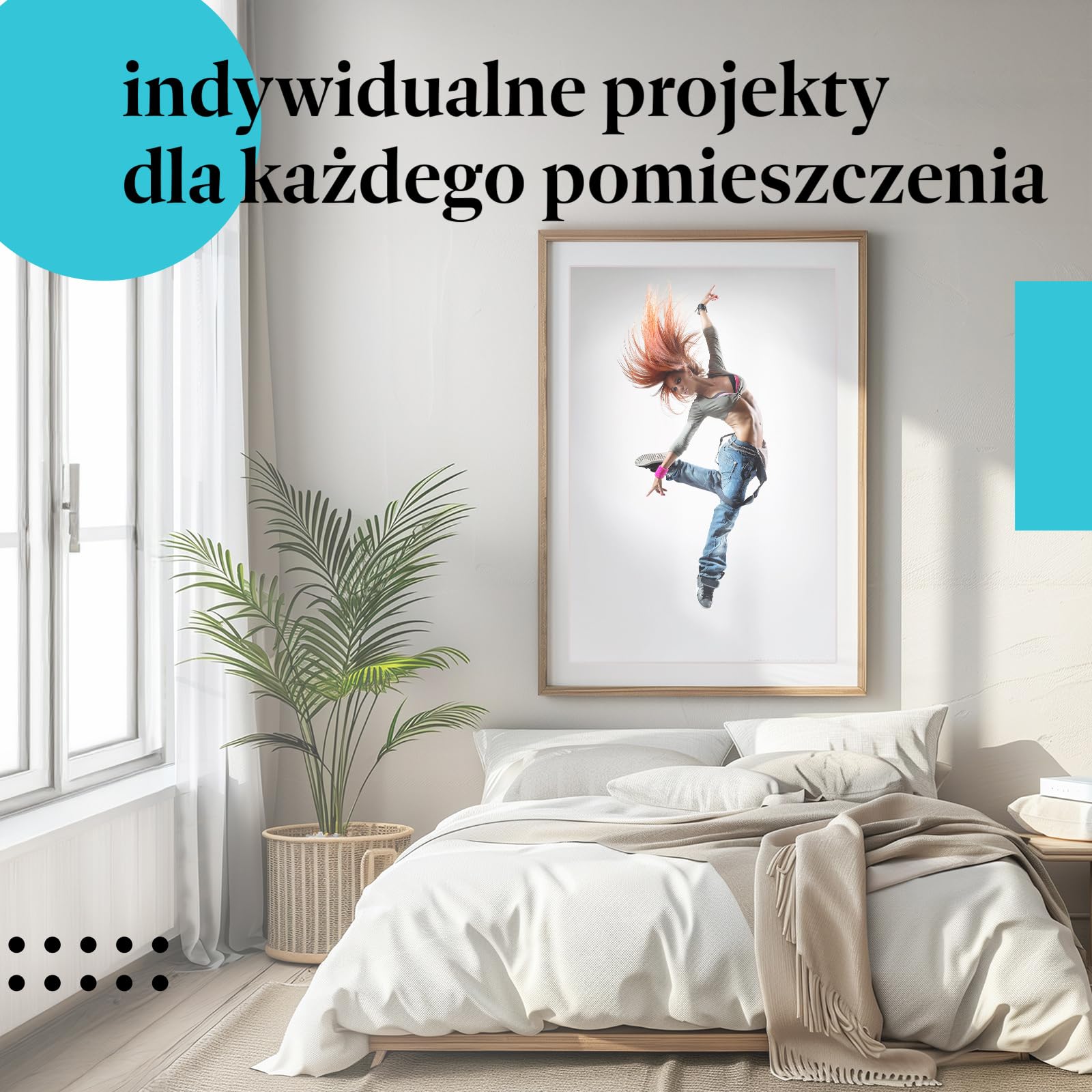 Postereck - 0191 - Hip hop, tancerz, muzyka, street dance, kobieta. Wydruk, Druk, Sztuka Ścienna, Dekoracja. - ekran - 75,0 cm x 50,0 cm