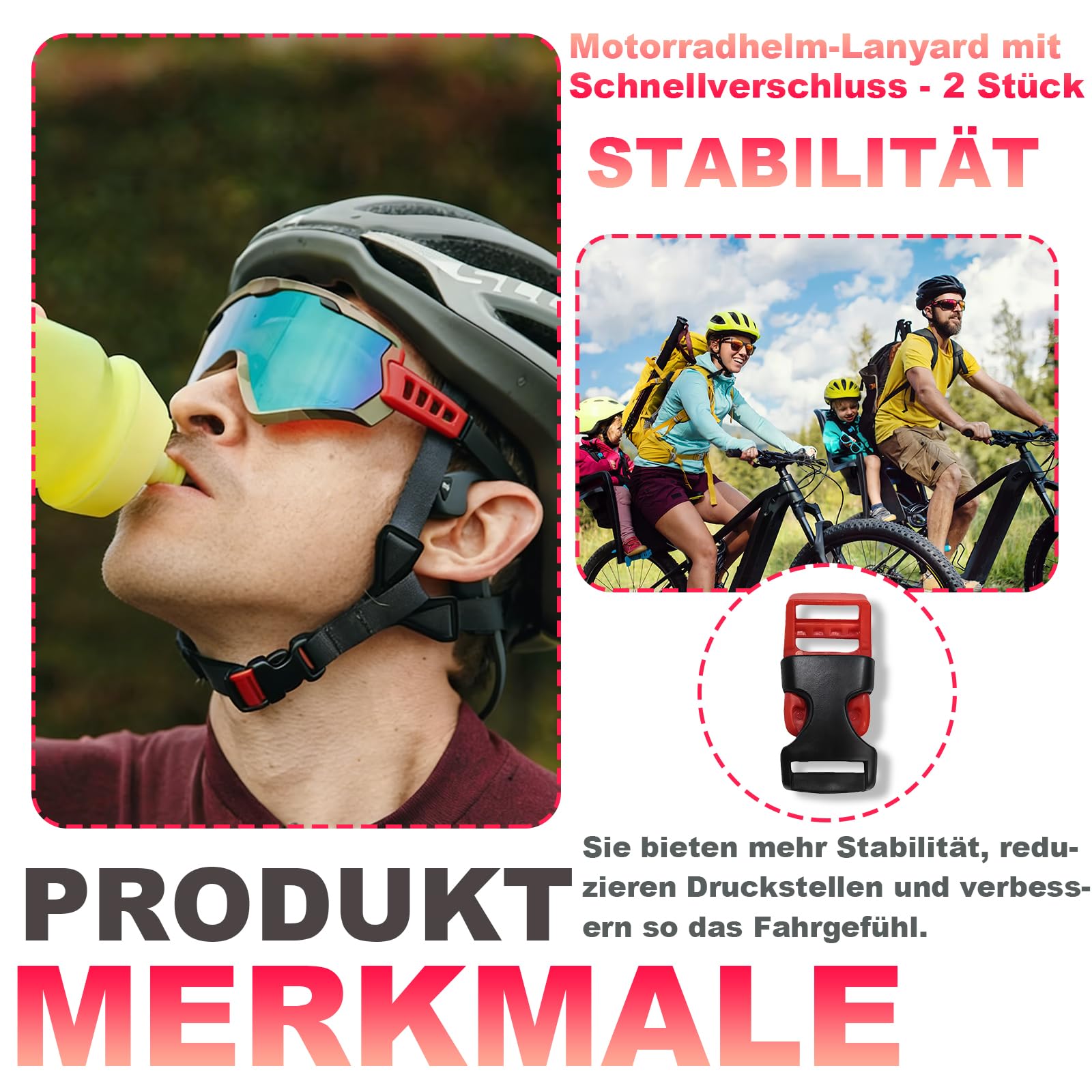 2 szt. Zapięcie na kask rowerowy, zapięcie na kask motocyklowy, szybkie zapięcie, zapięcie pod brodę, część zamienna do kasku, klamra paska, kask rowerowy, części zamienne