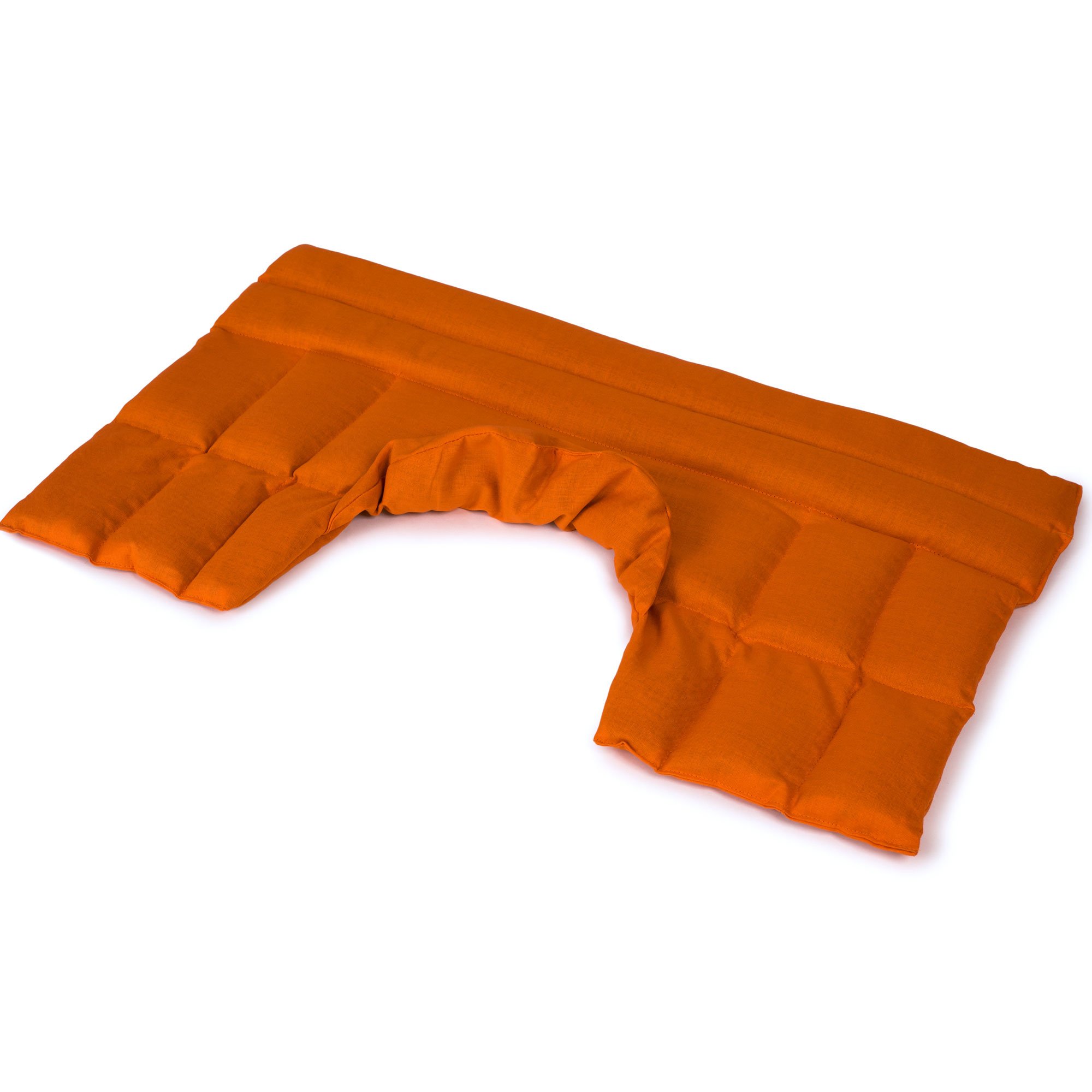 Cuscino termico cervicale XL per collo, spalle e schiena - Cuscino termico con semi di uva - arancione -