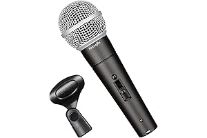Professional Dynamic Vocal Microphone with On and Off Switch