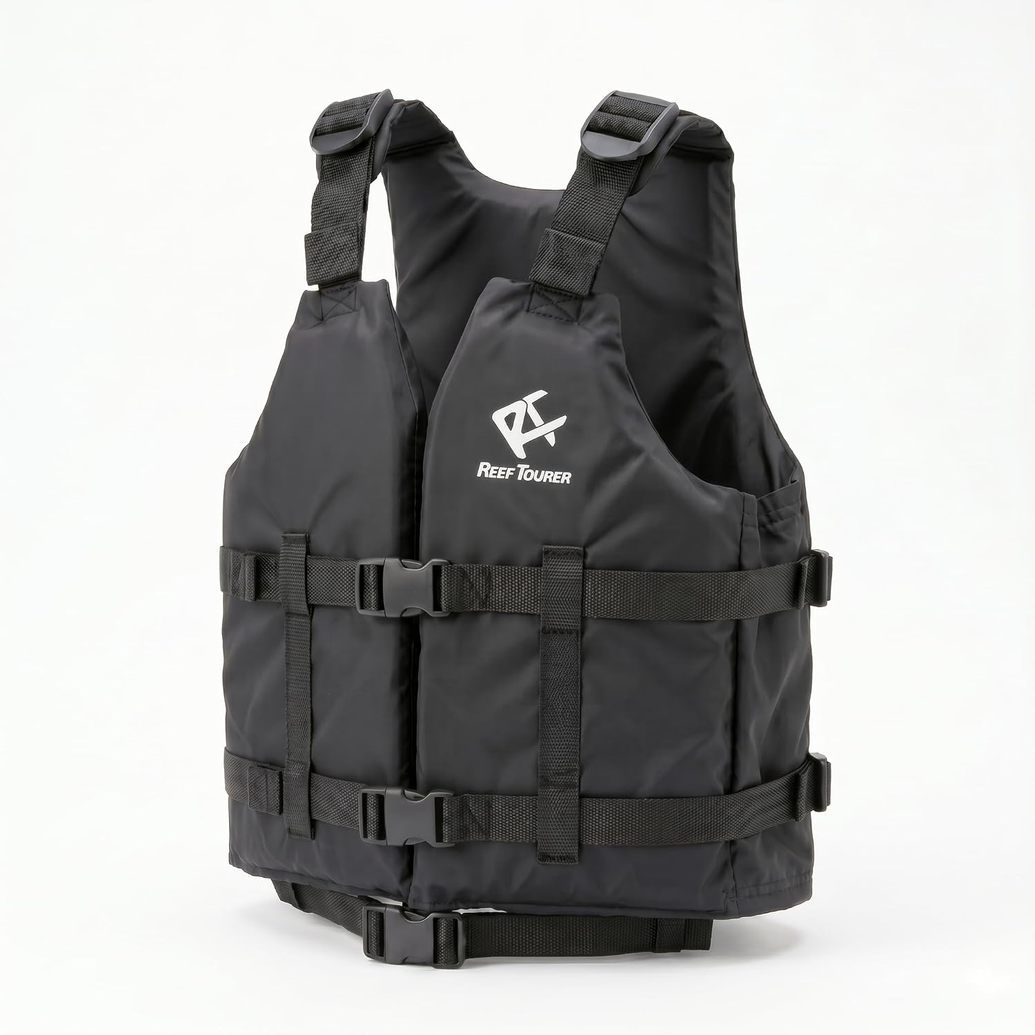 【Amazon.co.jp 限定】 リーフツアラー(REEF TOURER) 泳ぎやすさを極めた 股ベルトなし シュノーケリングベスト スリムタイプ ブラック 【S/M/Lサイズ】 RP0402P