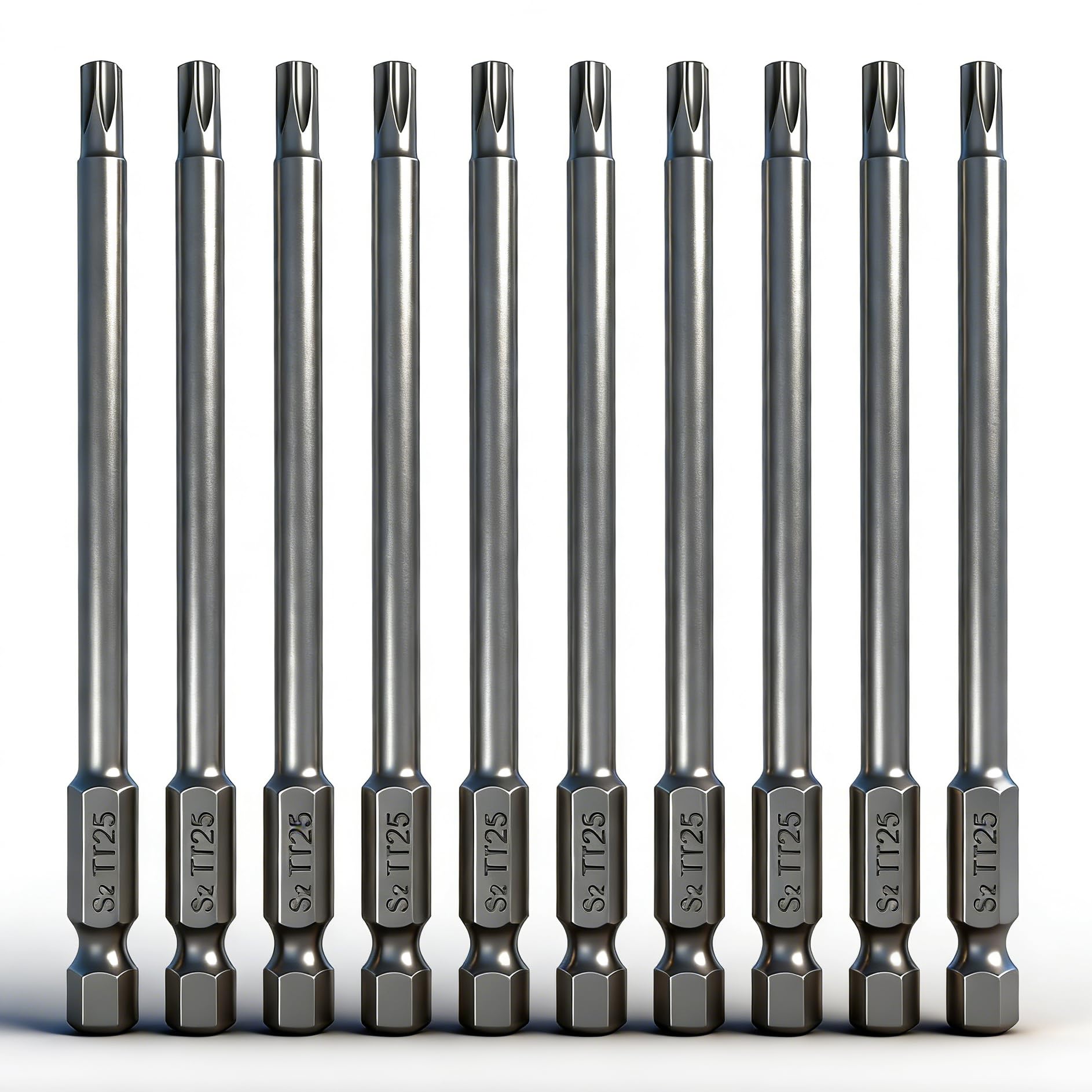 PTSLKHN 10PCS T25 Torx Screwdriver Bit Sets, 4''Length Magnetic
