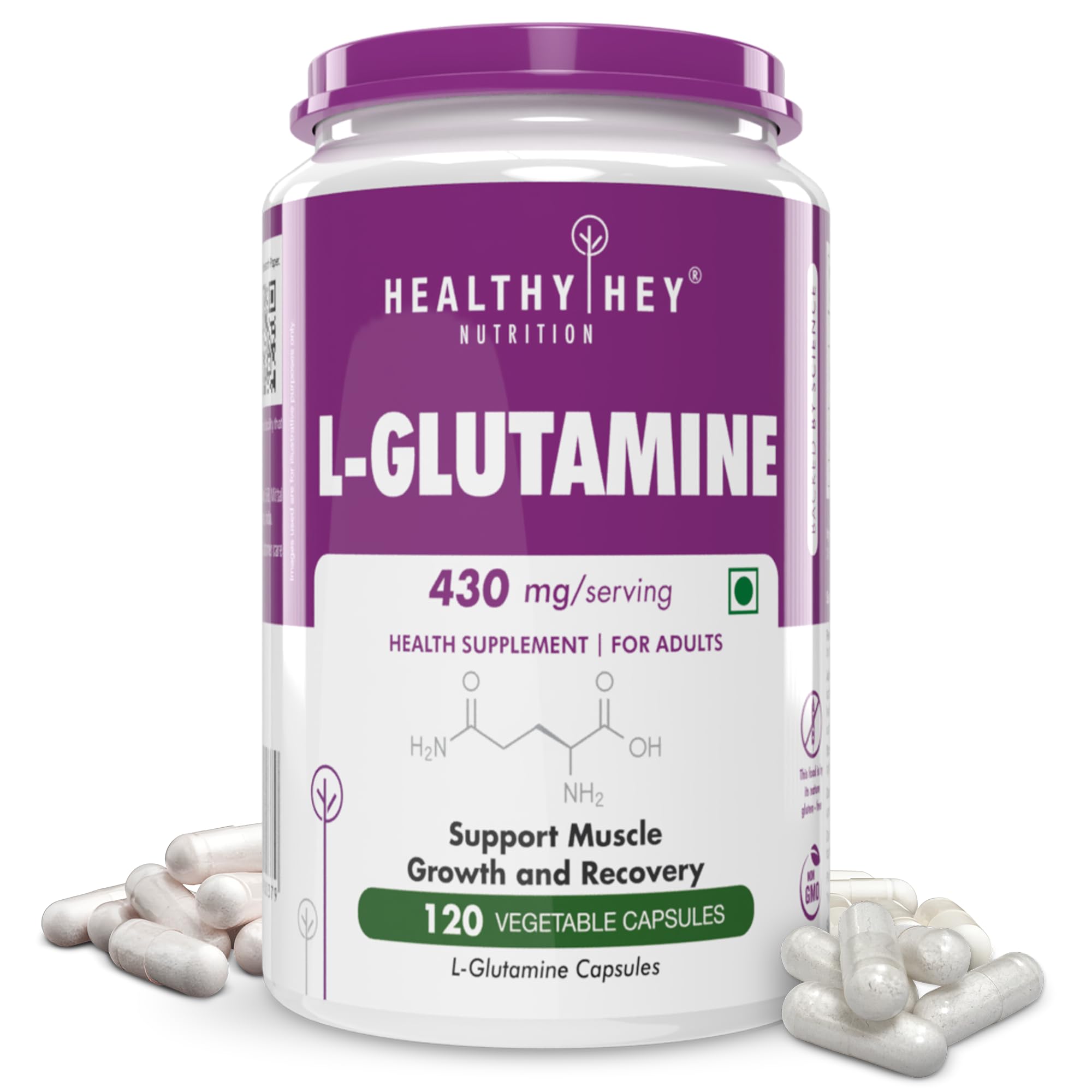 Sponsored Ad - HealthyHey L Glutamine Capsules High Strength-120 Capsules