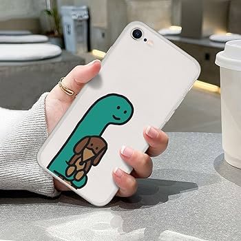 Amazon.co.jp: JOGUMAN 恐竜（抱擁する） iPhone Se ケース