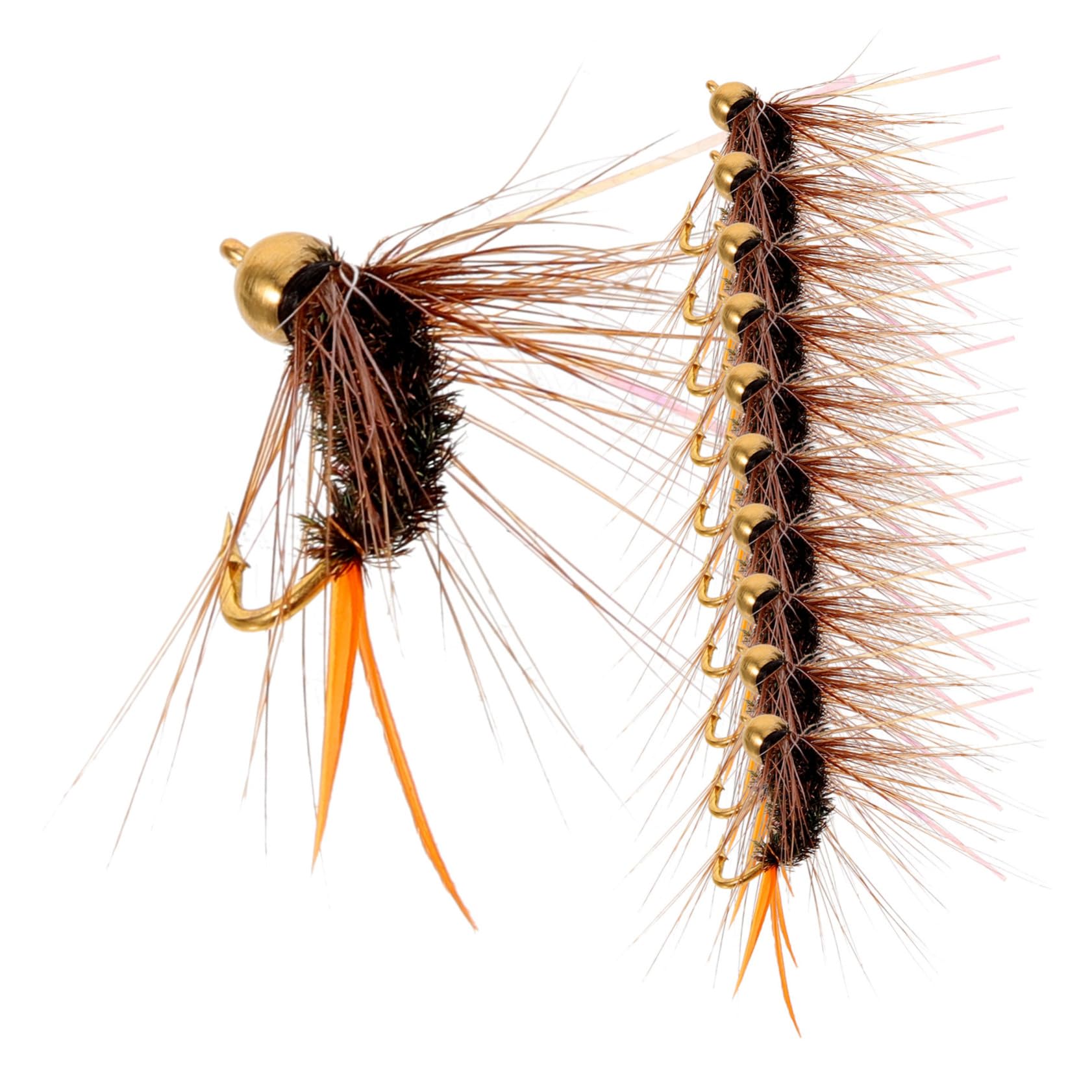 VANZACK 60pièces Hameçons Mouche Réalistes Leurres De Simulation pour Truite Accessoires De Extérieure