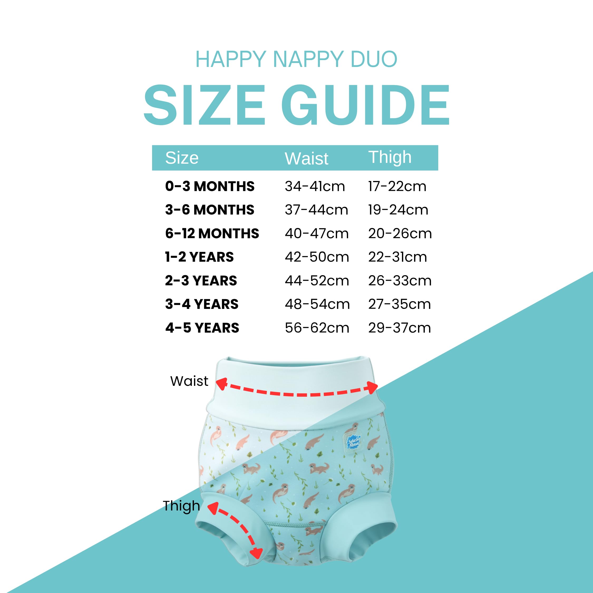 Baby & Toddler Happy Nappy Duo Reusable Swim Nappy with Silver Lining — view 4