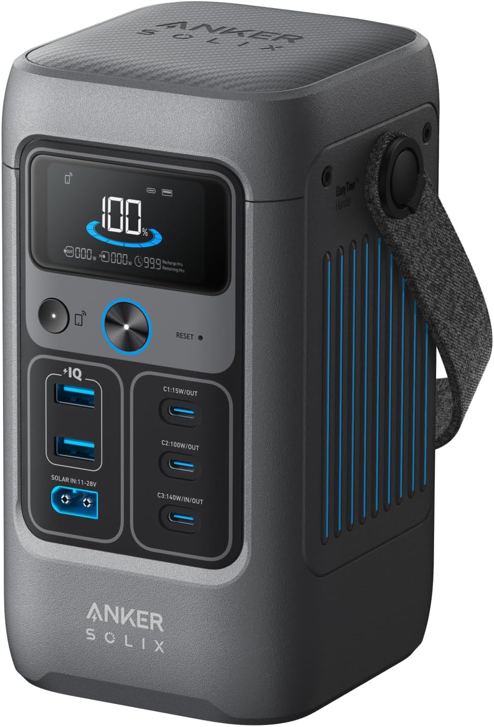 SOLIX C200 DC Power Bank Station, 192Wh Portable Power Station, LiFePO4 Battery, 200W Solar Generator, for Outdoor Camping, Traveling, and Emergencies (No Wall Charger Included)