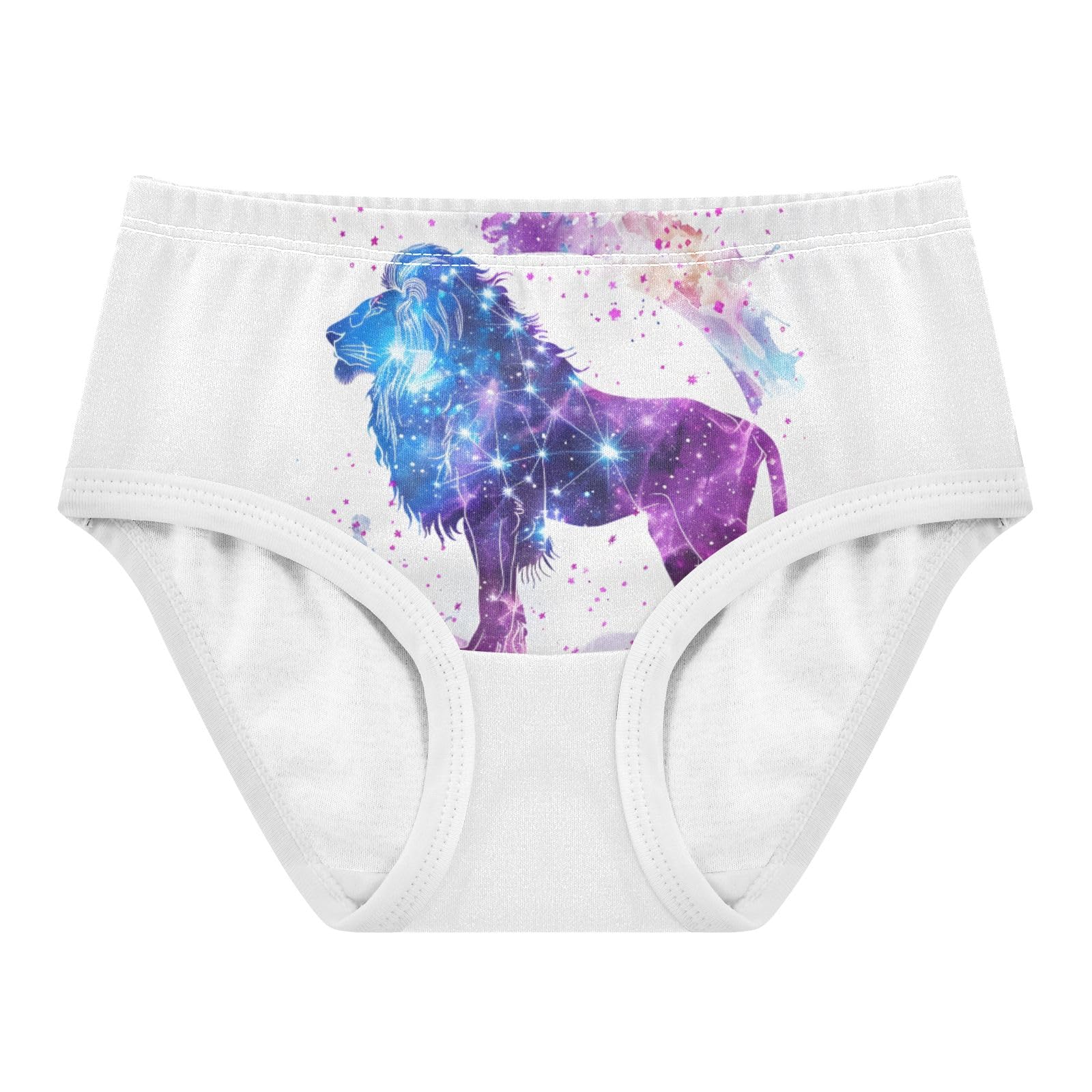 ALAZA Toddler Girls Cotton Hipster Underwear Soft Galaxy Watercolor Art 2 Pack 2T