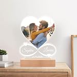 Custom Picture Frame, Customized Photo Frames, Personalized Picture Frames, Personalized Anniversary Birthday Gifts for Women Men Her Him Girlfriend Boyfriend Couple Baby Kid Family Pet