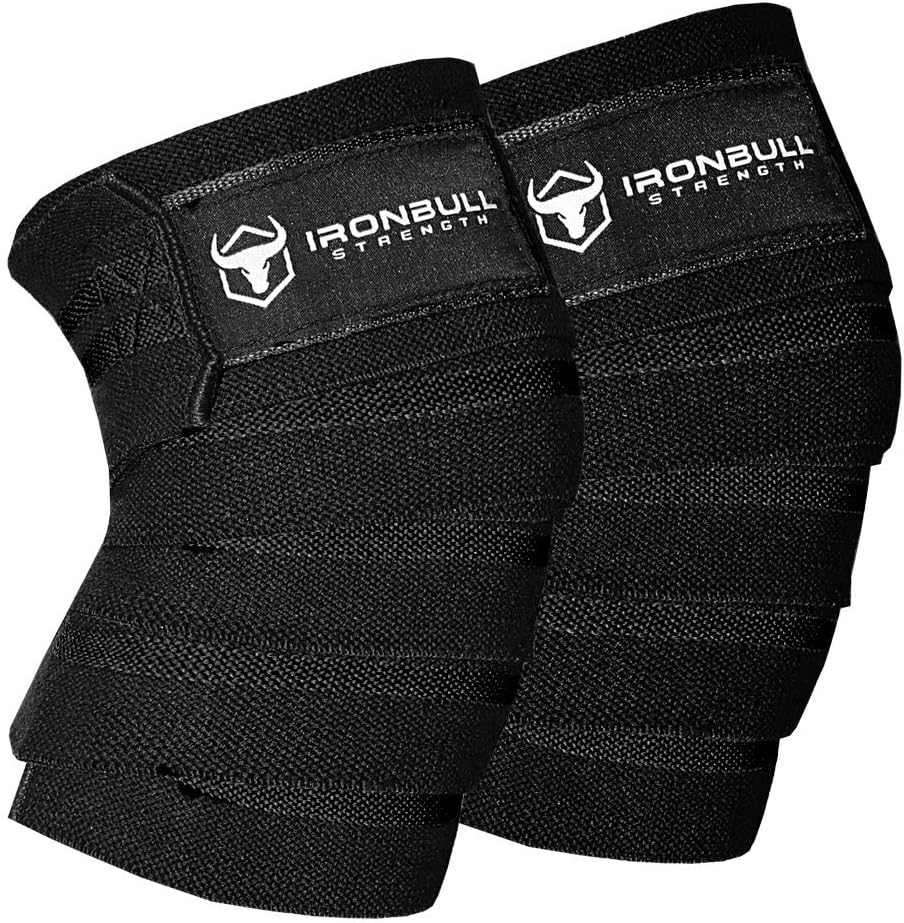 Knee Wraps (1 Pair) 80" Elastic Knee and Elbow Support & Compression For Weightlifting