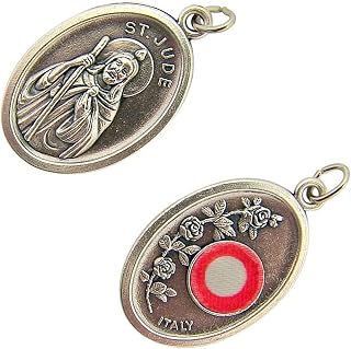 Generic The New Silver Tone Catholic Saint Jude 3Rd Class Piece Of Cloth Relic Medal, 1 Inch religious devotional accessories ThewiZ00825