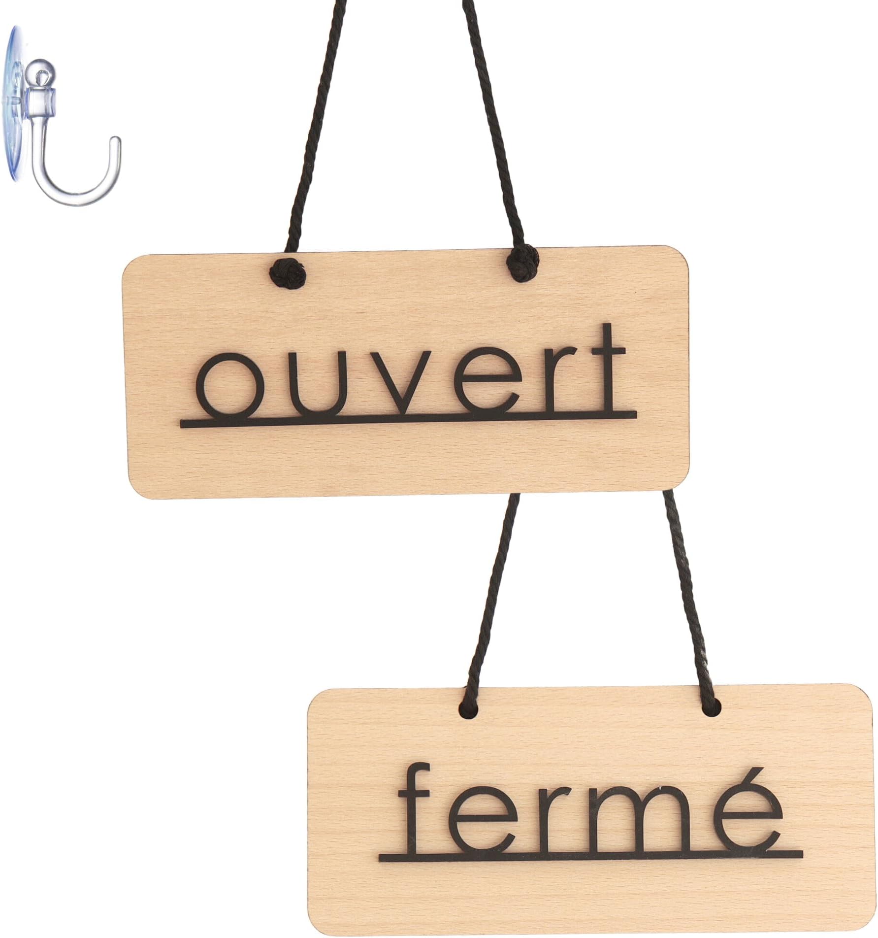 Panneau Métal Ouvert/fermé Pour Porte De Boutique - Style Vintage Avec Chaînette, Idéal Pour Commerce