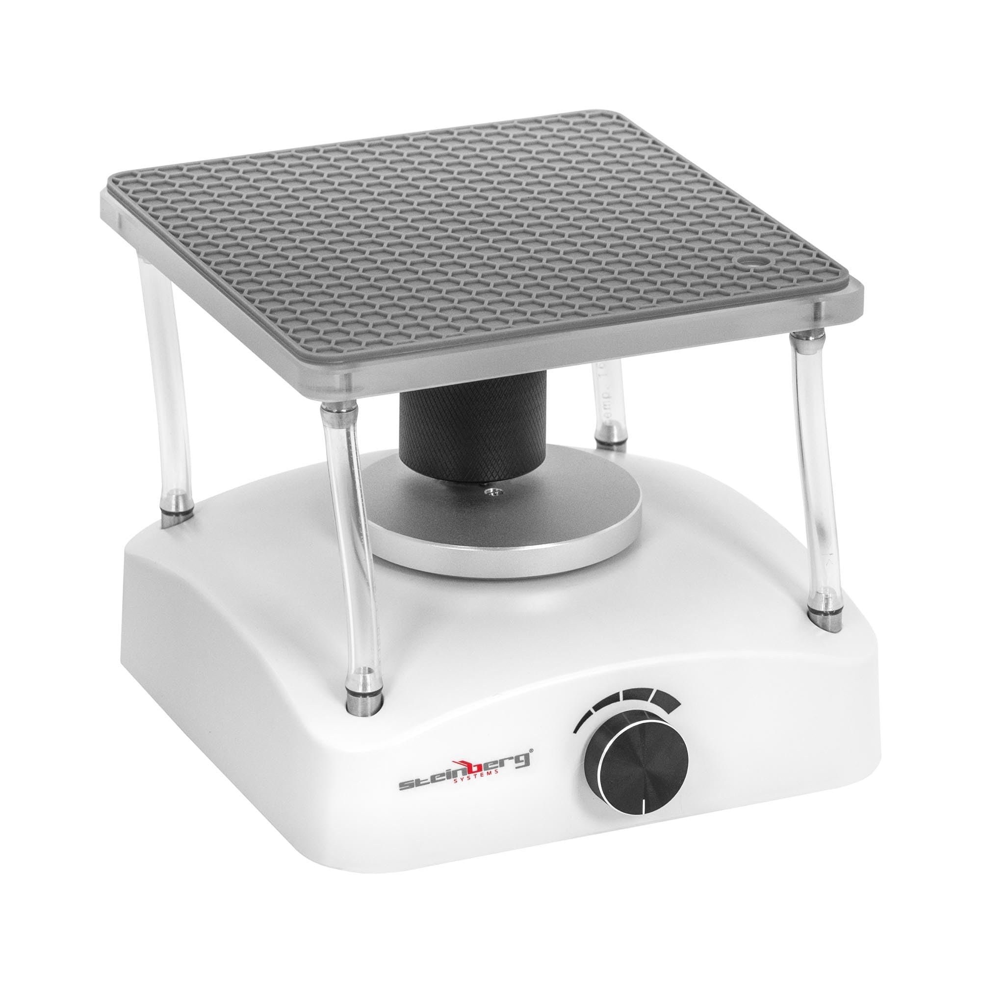 Steinberg Systems Agitador 3D con Velocidad de 100 rpm 18 x 18 cm Ángulo de 0 - 8° para hasta 2 kg Agitador de plataforma Agitador de laboratorio Mezclador orbital