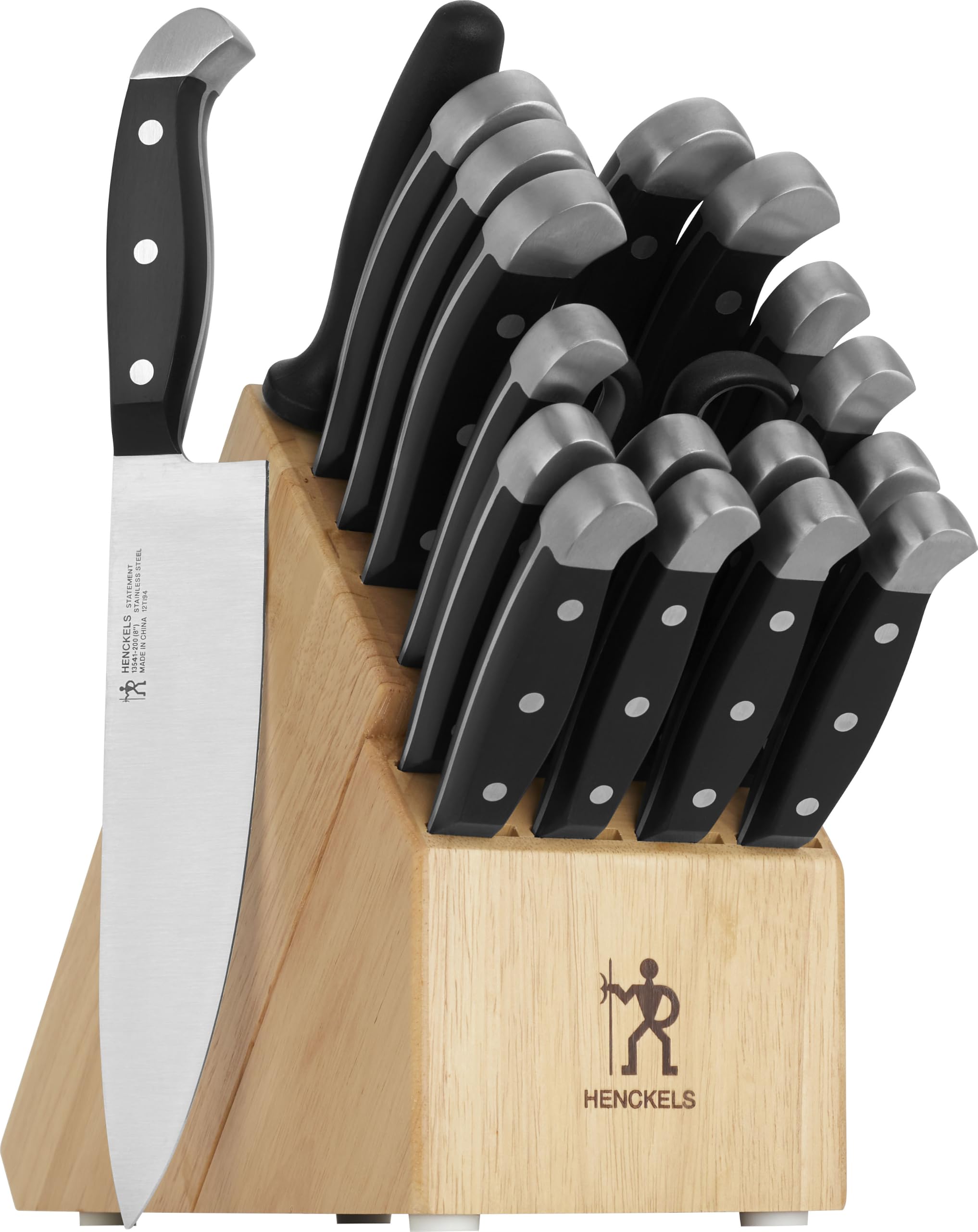 HENCKELS Premium Quality 20-Piece Statement Knife Set with Block