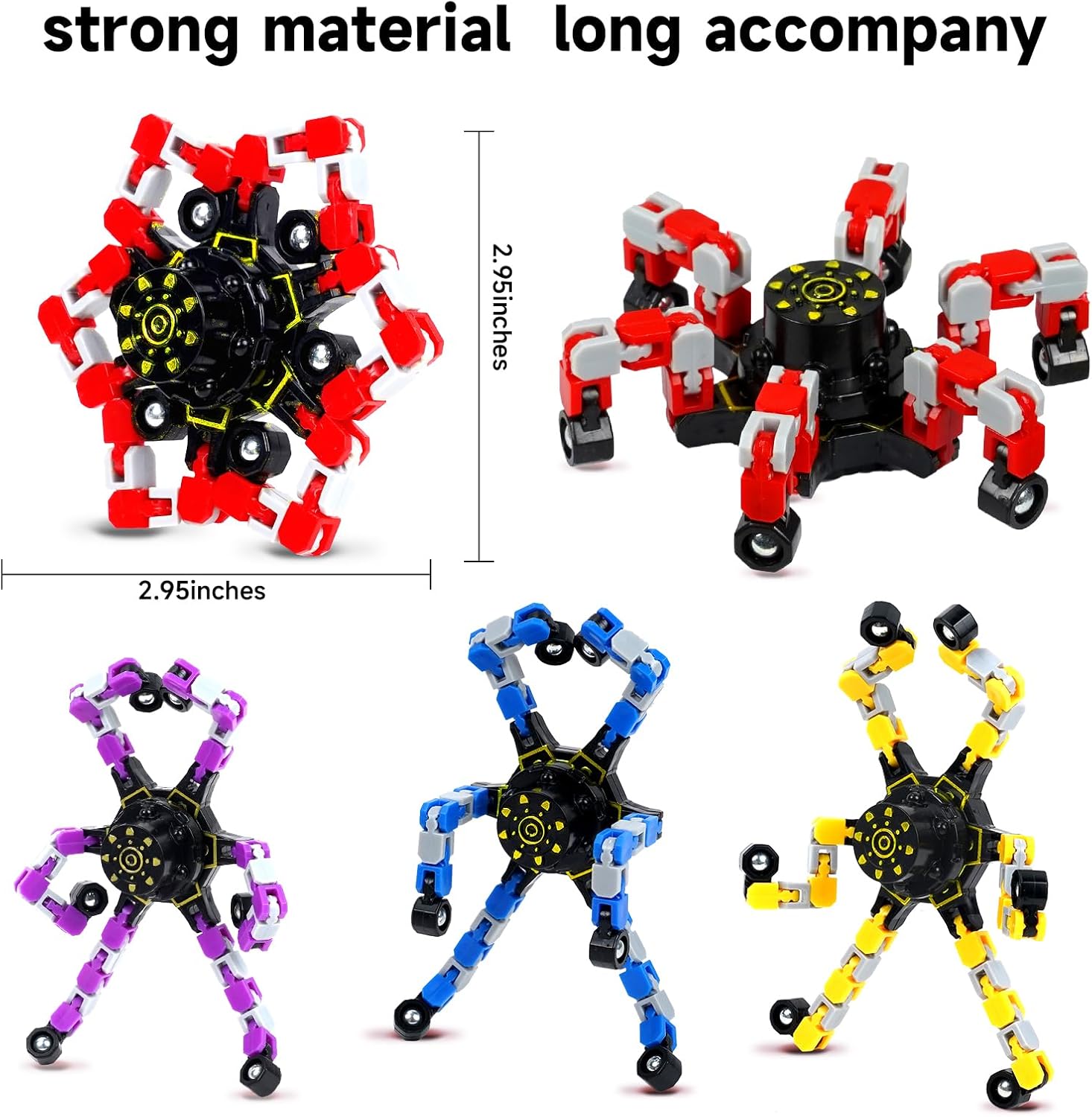 Easter Basket Stuffers for Kids,100PCS Transformable Fidget Spinners for Kids and Adults, Stress Relief Sensory Toys for Boys and Girls, Fingertip Gyros Easter Birthday Party Favors for Teens