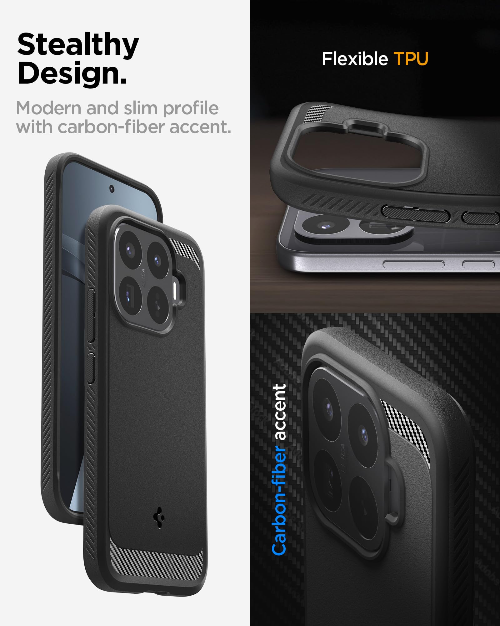 Spigen Rugged Armor Case for Xiaomi 17T, Matte Black — Amazon image 7