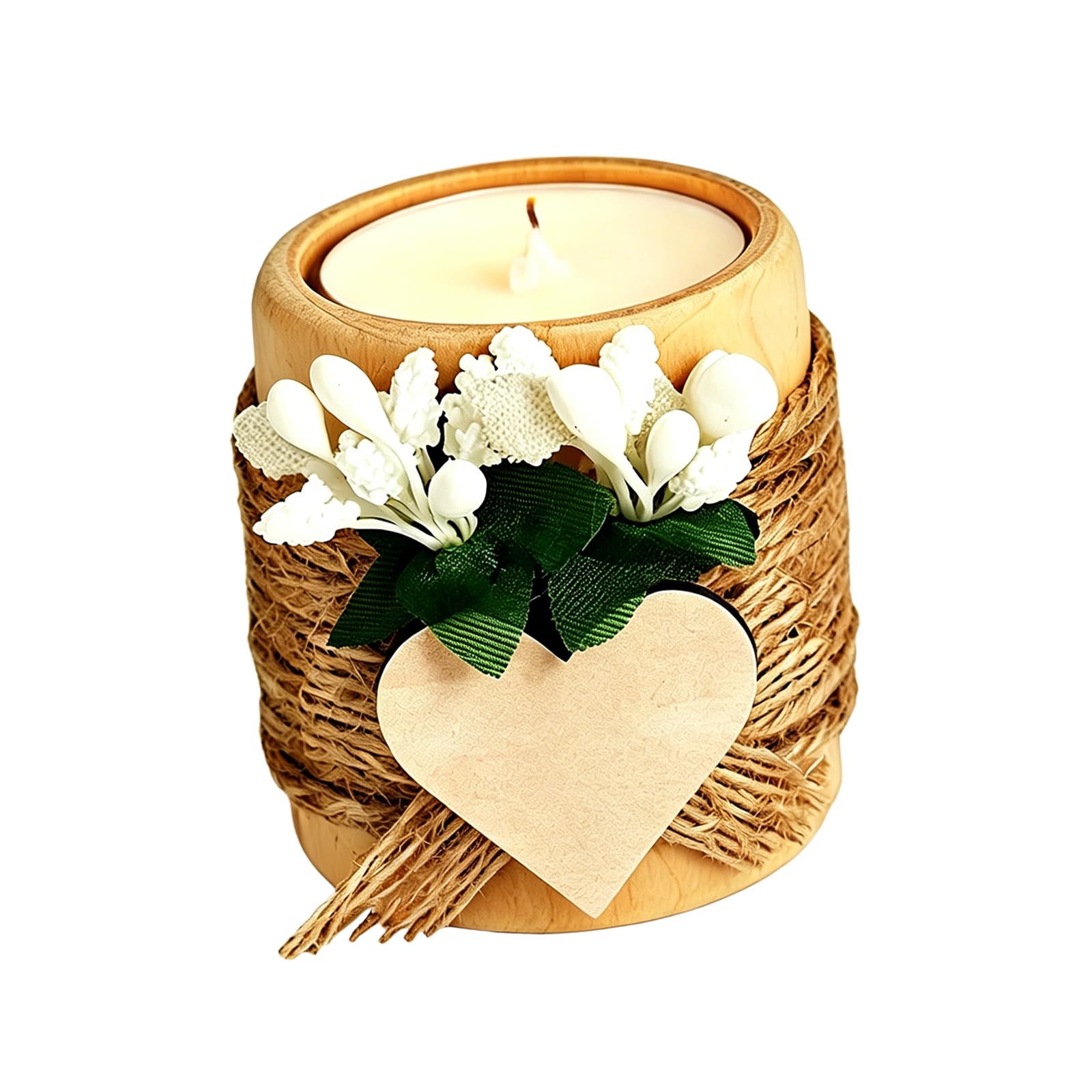 Whoasyst Household Decorative Items Wood Cylinder Base Creating Lighting Party Decorative Item Great for Various Space User Friendly Wooden Owner