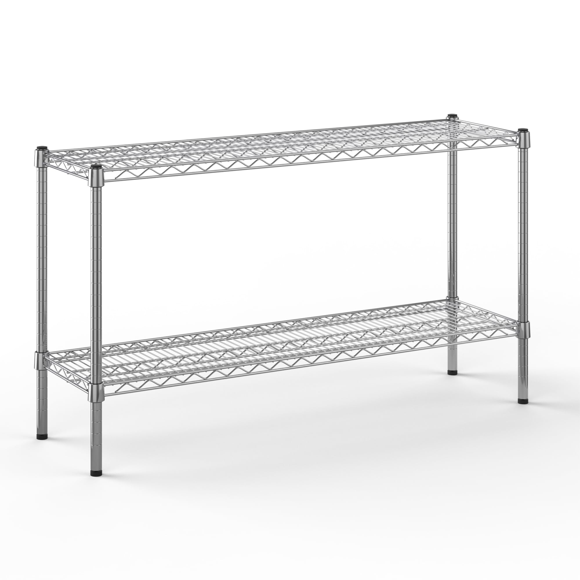 14" Deep x 48" Wide x 27" Height Wire Shelving Kit | 2-Tier | NSF Commercial Storage Rack Unit