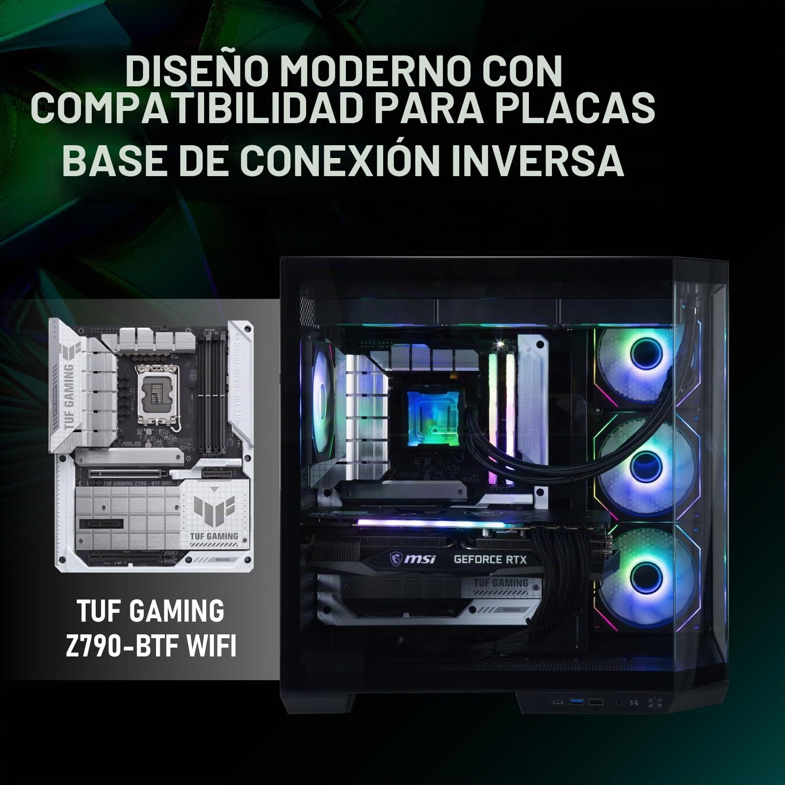Caja de Ordenador Cube BITFENIX T10 ARGB (Negro)
