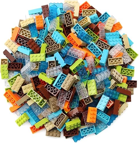 Miniatura 5 de Feleph Ladrillos de 2 x 4, 320 piezas, piezas clásicas multicolores para construcción, juego creativo, bloques de accesorios de juguete, compatibles