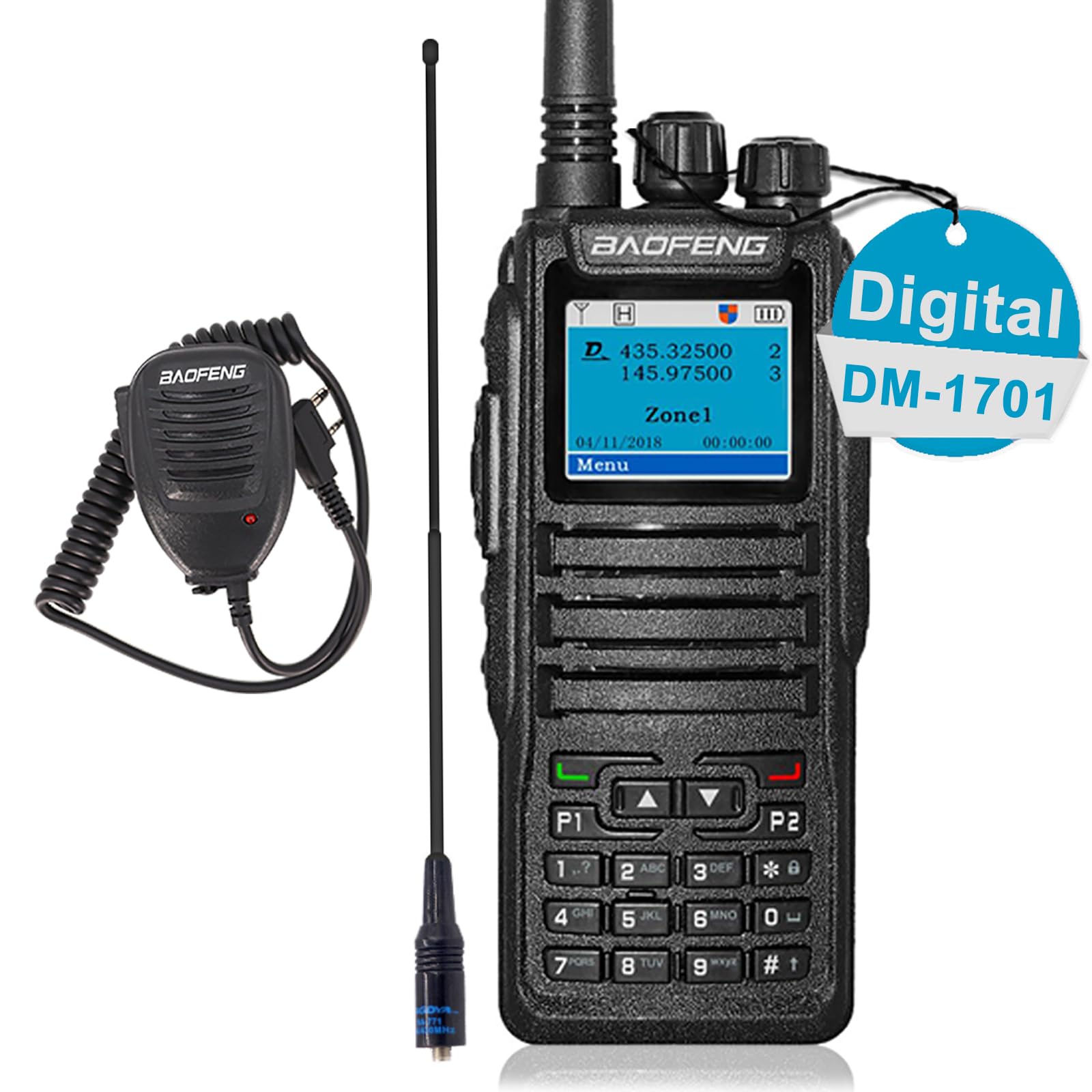 Amazon.com: BAOFENG DM-1701 Digital Two Way Radio DMR Analog